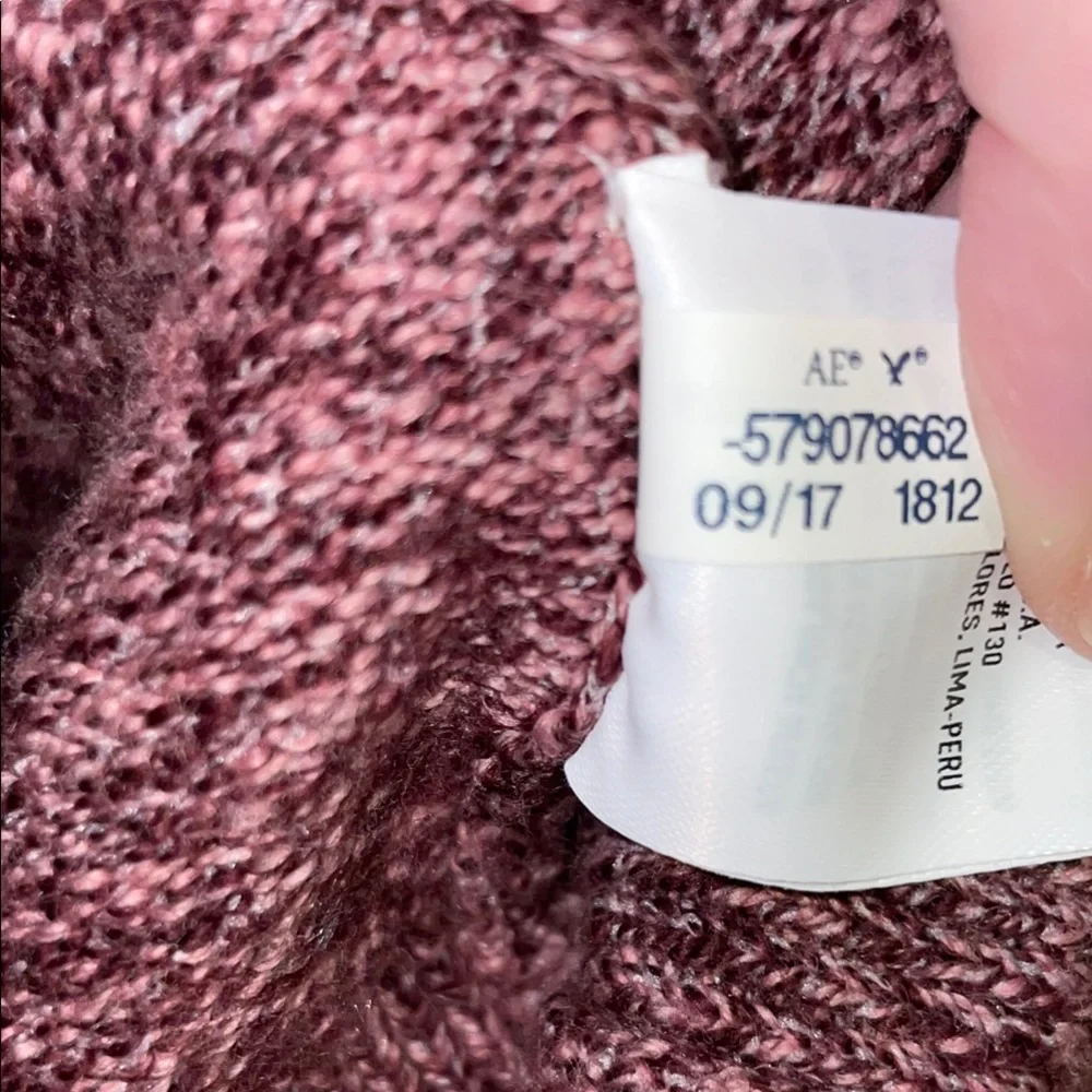 Maroon/burgundy Cowl Neck Tunic Sweater - Picture 4 of 6